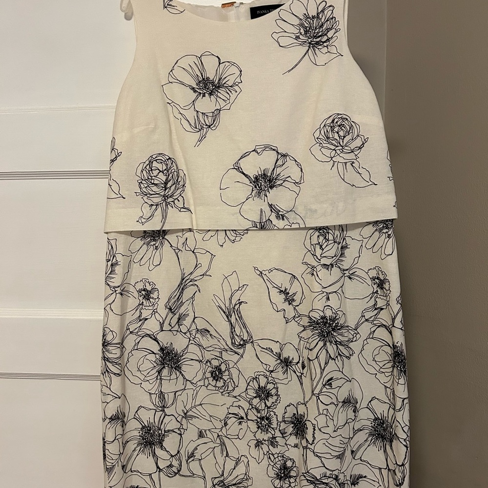 Ivanka Trump Blossom dress with cinched waist.  Size 16.  Brand new with tags.